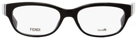 Fendi Oval Eyeglasses FF0048 D28 Black 52mm 048